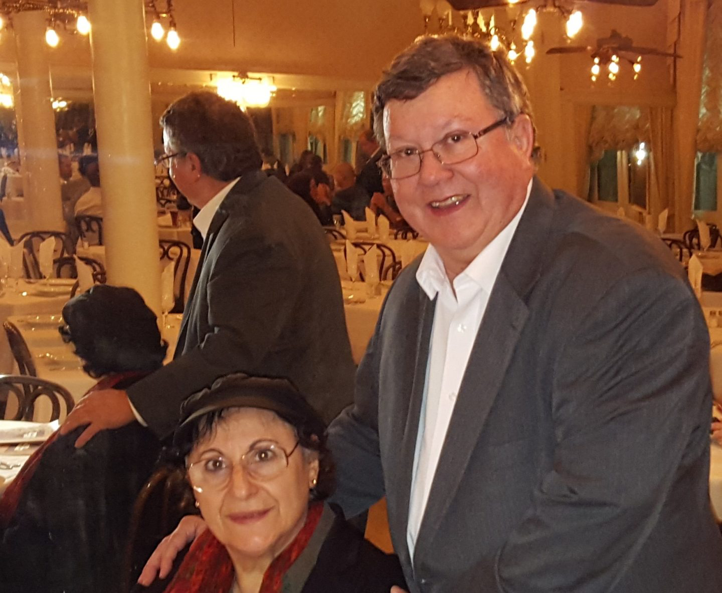 Mr. Joe Alfred and his wife Siham
