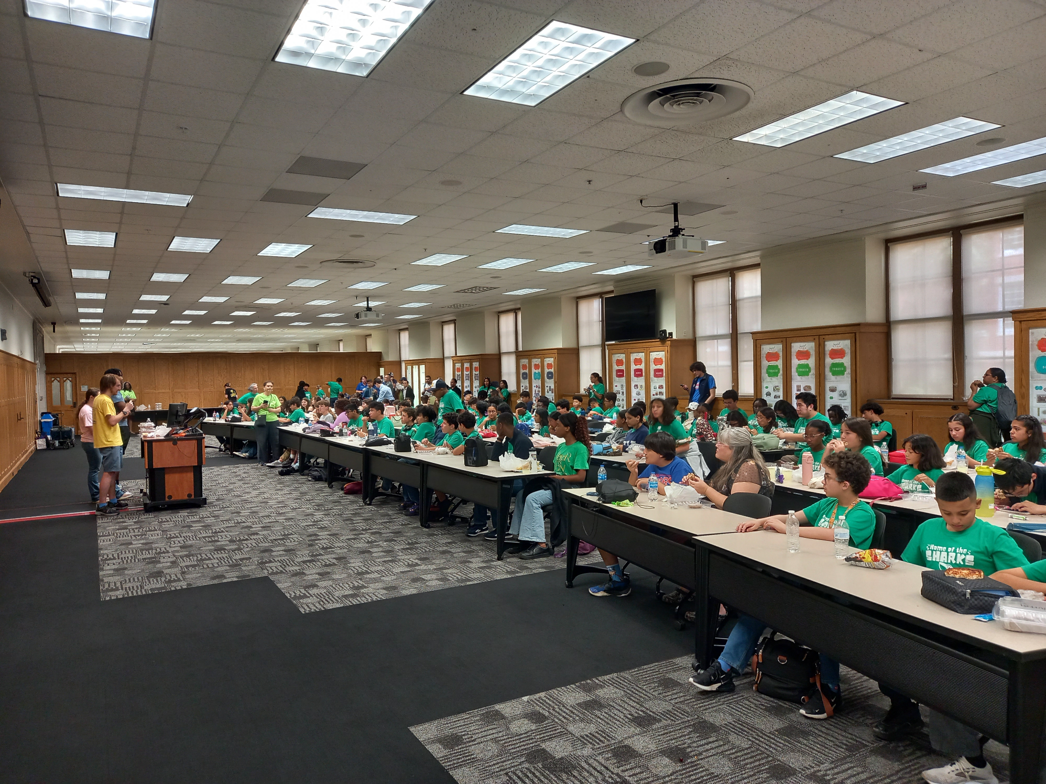 Orlando Math Circles students visiting UF campus